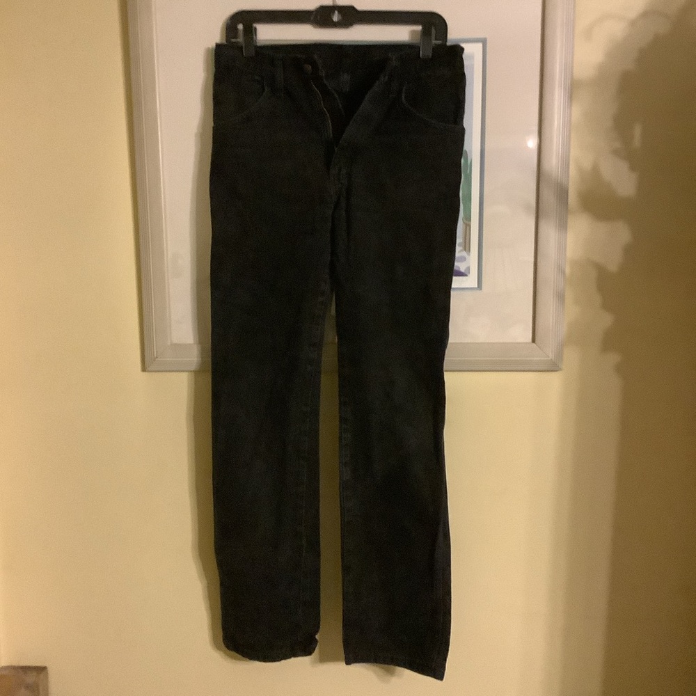 Mens Black Rustler Jeans size 30 x 32